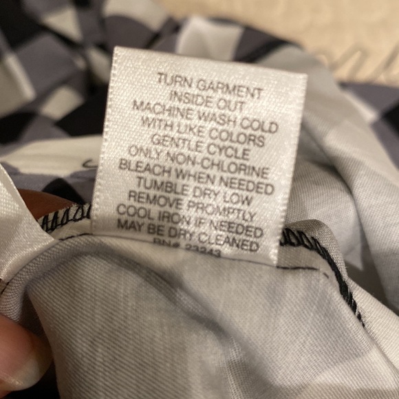 Pencil black white and gray checked skirt - Picture 5 of 5